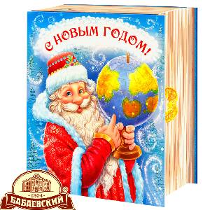 Детский новогодний подарок в картонной упаковке весом 800 грамм по цене 1234 руб в Котласе